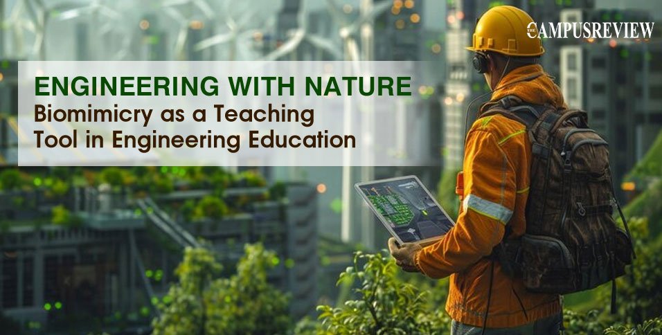 thecampusreview's tweet card. As we explore the integration of biomimicry into engineering education, we discover how this approach can foster creativity.