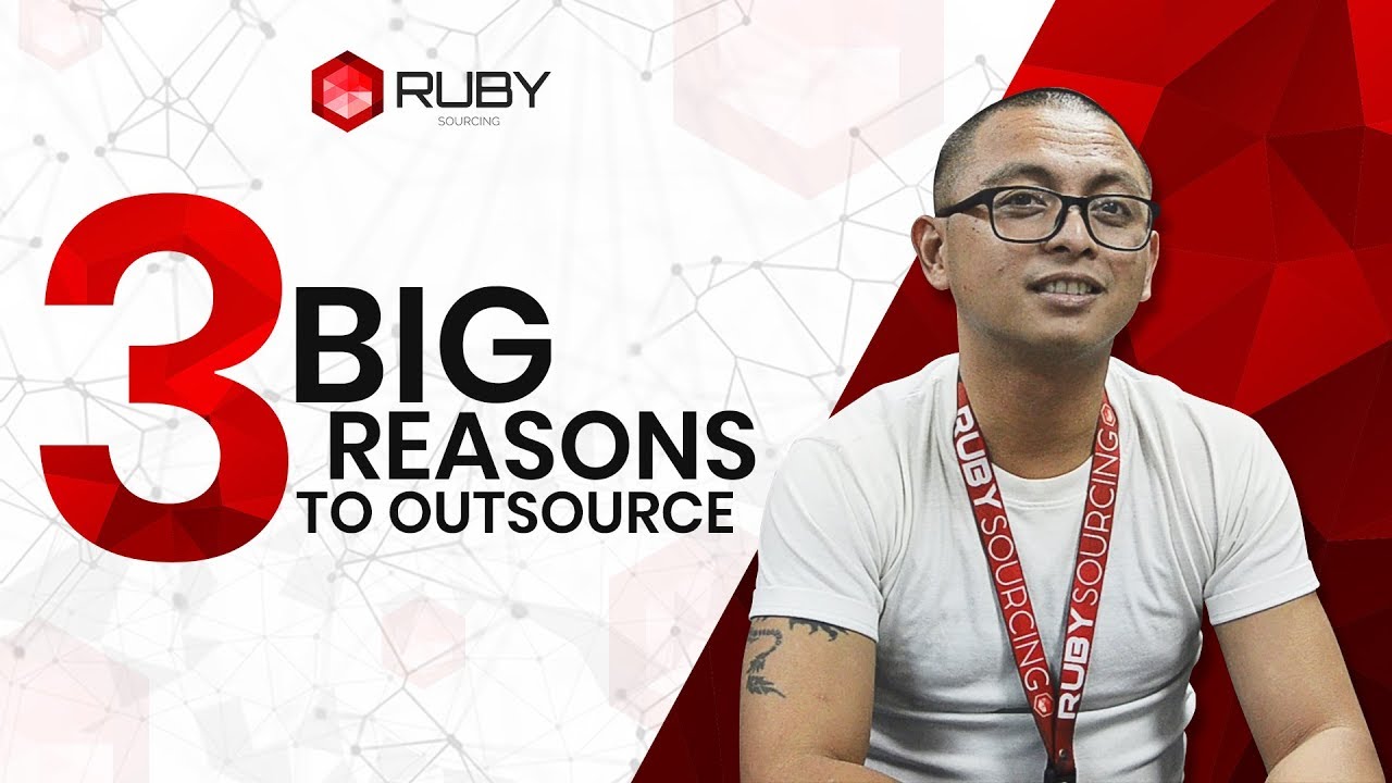 RubySourcing's tweet card. 3 Big reasons to outsource