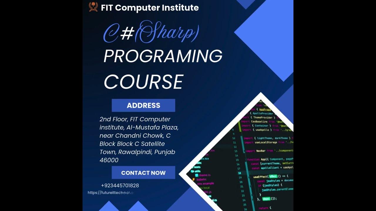 FitComputer's tweet card. C # (Sharp) Programing Course In Rawalpindi And Islamabad