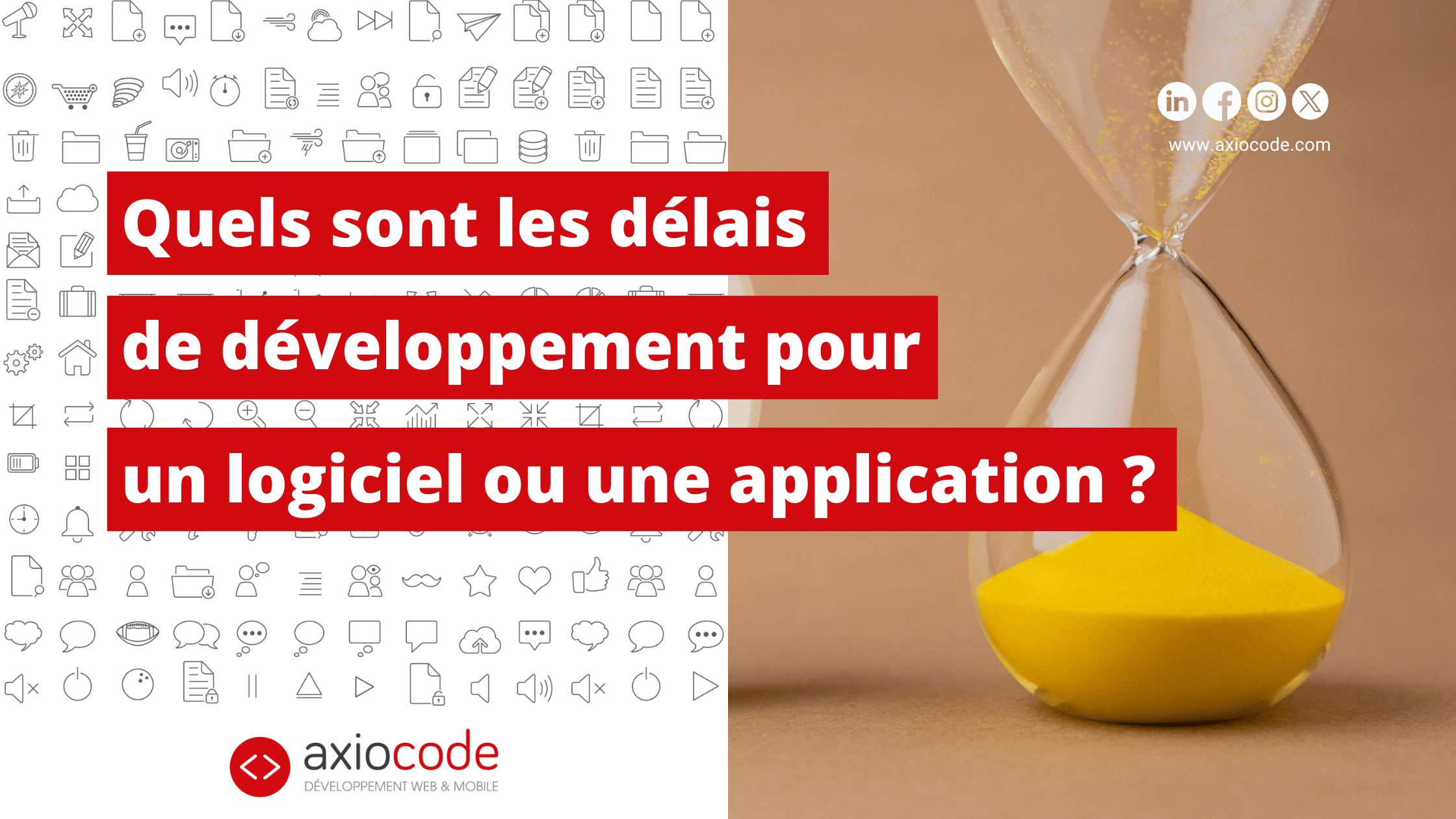 AxioCode's tweet card. Maîtriser les délais de développement et planifier les phases de développement d'une application web ou mobile : Tout savoir