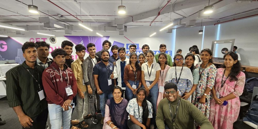 payilagam's tweet card. Hi all! Welcome to my next blog. Today I am going to share about a tech meetup which was I attend...