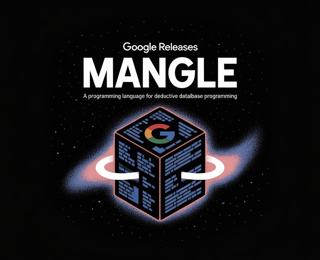 genainewstop's tweet card. Google's Mangle extends Datalog for deductive database programming, supporting uniform queries, recursive rules, and complex analysis.