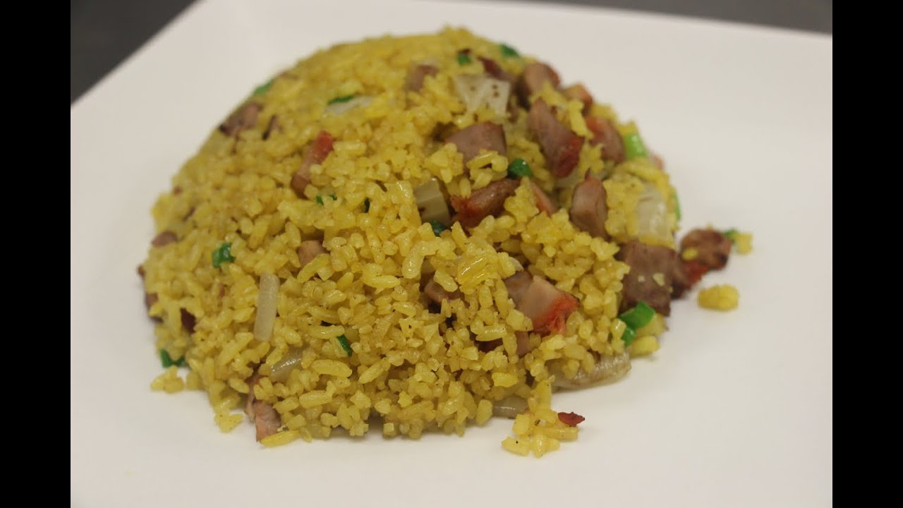 smart_kitchen's tweet card. How to Make Yellow Fried Rice (Pork Fried Rice)