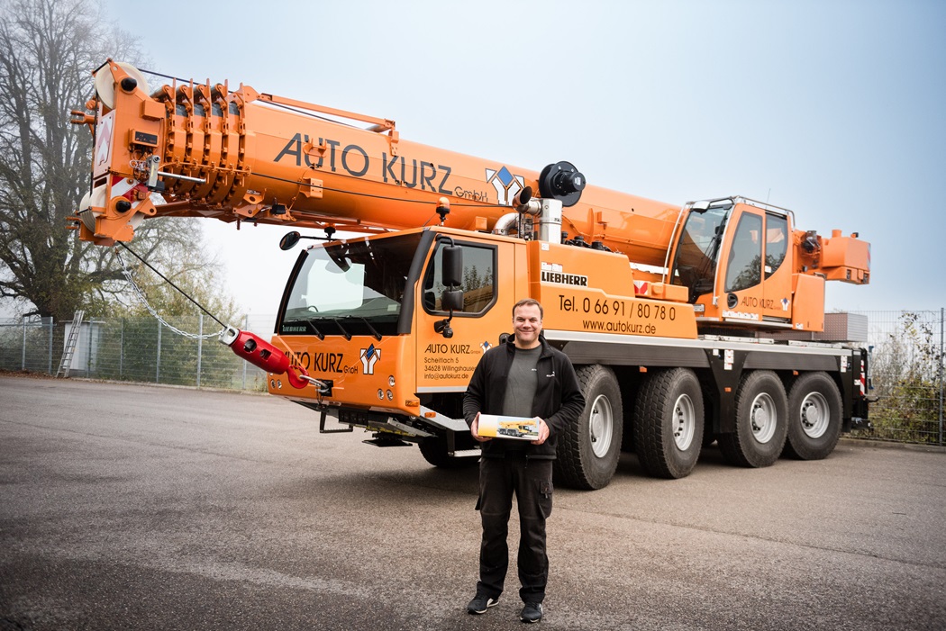 HeavyLift_News's tweet card. Auto Kurz GmbH has added a new new 70-tonner LTM 1070-4.2 mobile crane from Liebherr to their fleet.