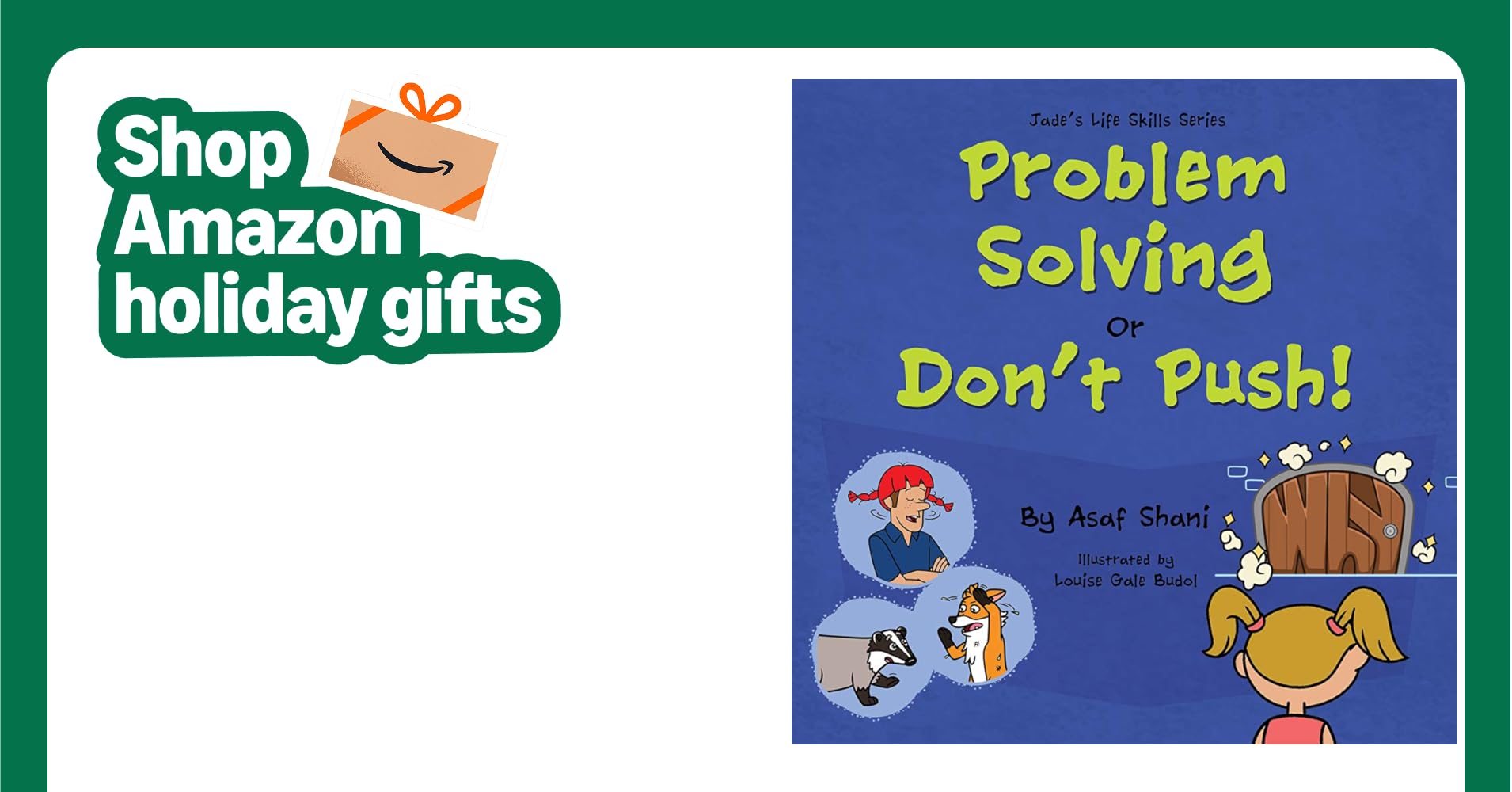 Asaf_Shani's tweet card. How do you tackle a 'no'? How do you team up with a friend to mutually find a satisfying solution? In this book - the 10th of the Jade Life Skills Series - Jade learns how to create a door in a wall...