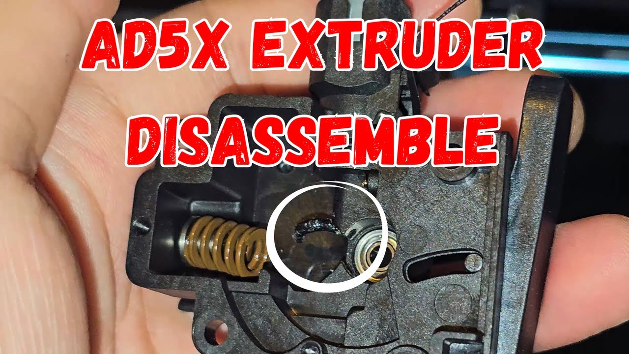 scratch3dprint's tweet card. Flashforge AD5X How To Fix Clog Extruder | Simple Fix