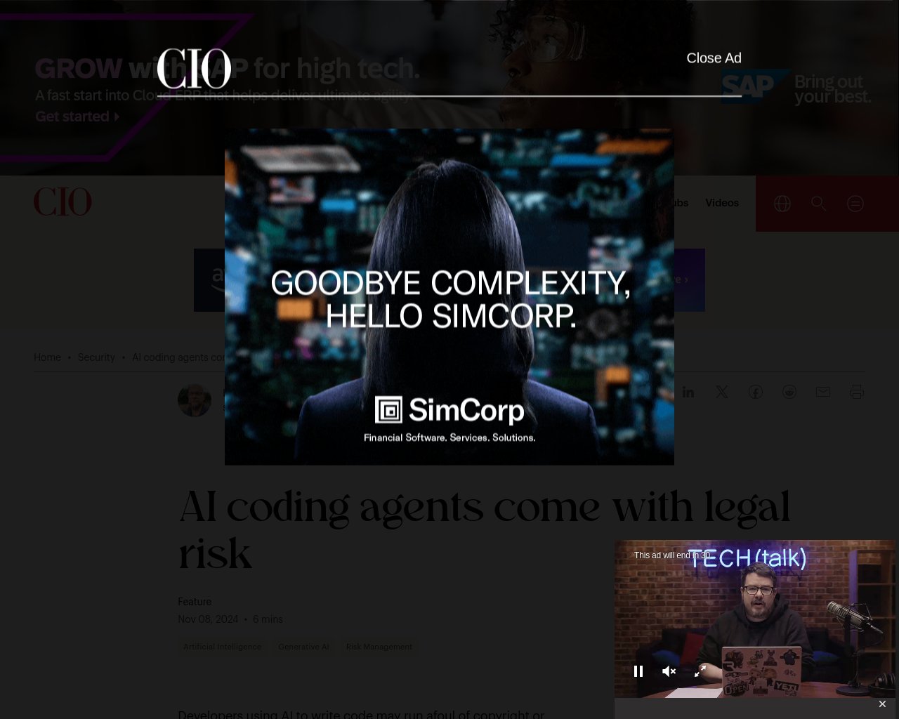 managetech_inc's tweet card. AI coding agents are expected to play a significant rol