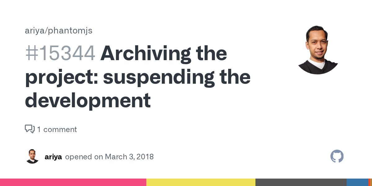 newsycombinator's tweet card. Due to the lack of active contribution, I am going to archive this project soon. At some point in the future, if we pick up the development again (such as #15341, #15342, #15343), the project will ...