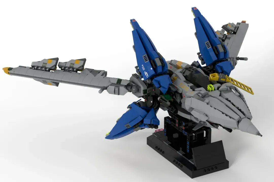 ToonTony13's tweet card. Hello!  My name is Denlim Wolf, and this is my interpretation of the Arwing from Star Fox Assault. This MOC is a minifig-scaled Arwing with emphasize to detail,…