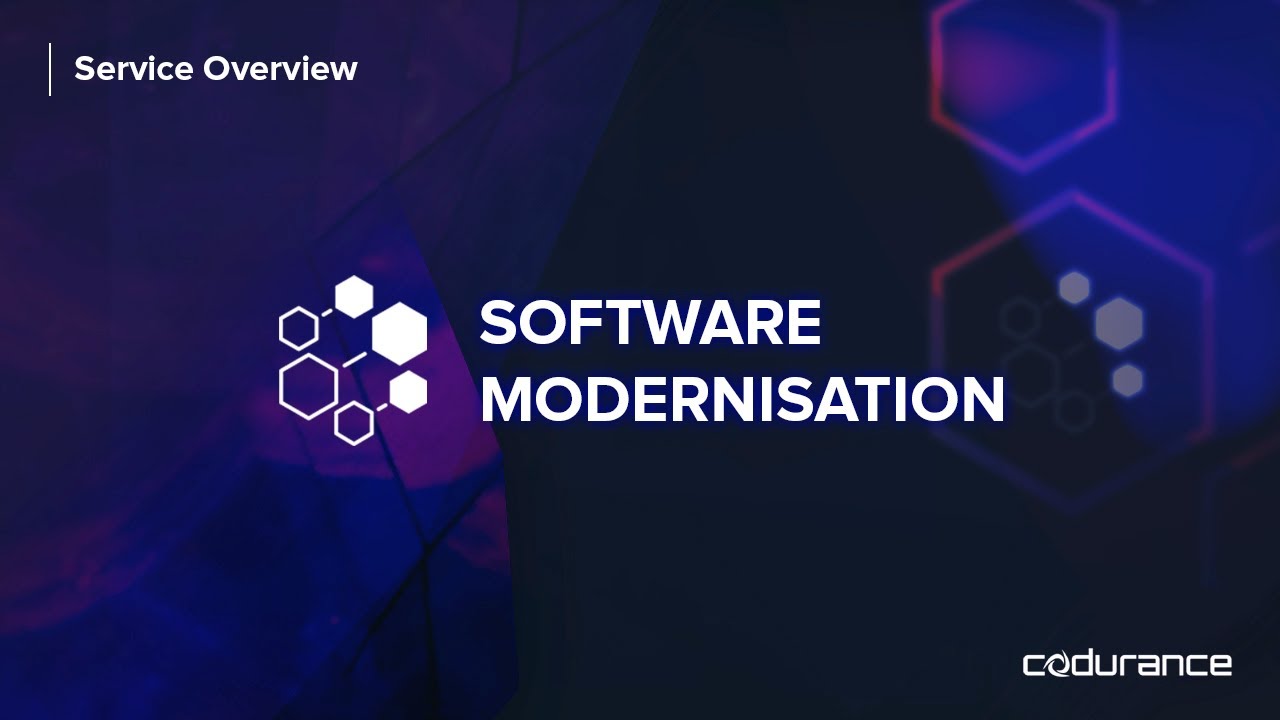 codurance's tweet card. Software Modernisation: enhance business agility, and make innovation...