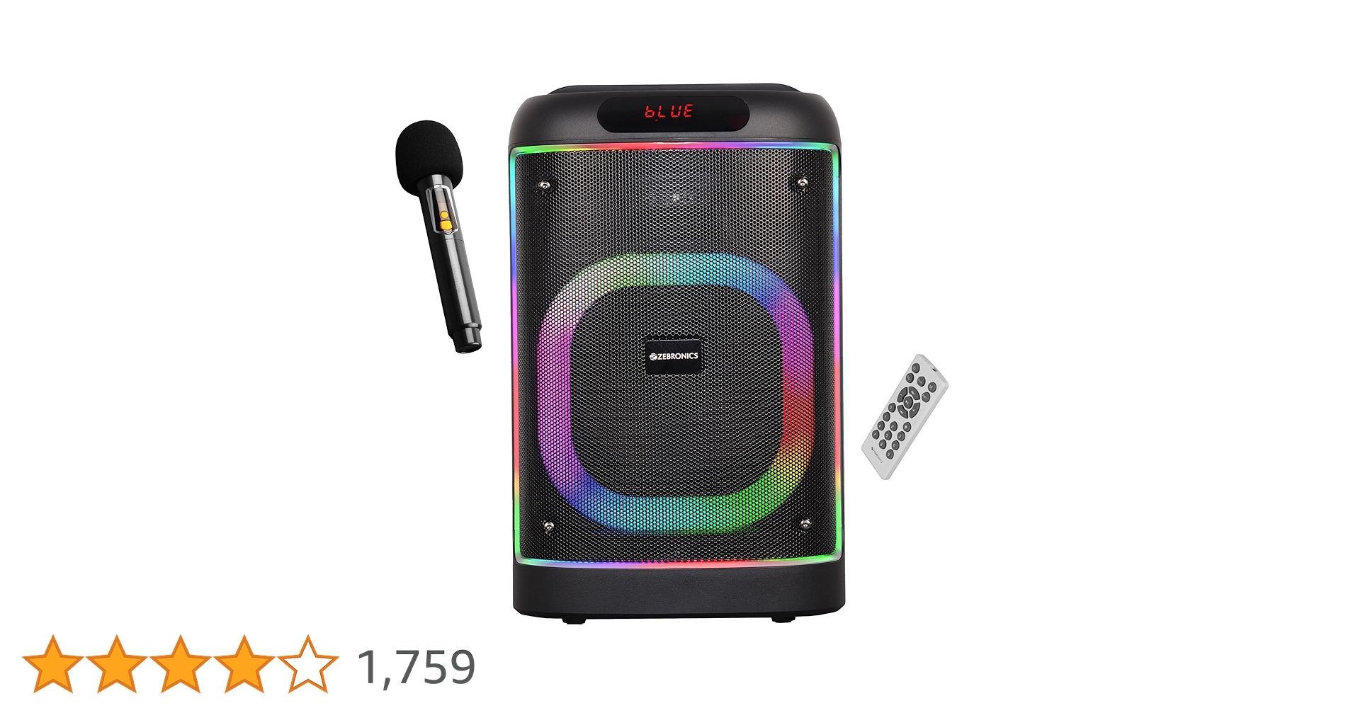 Deal_Bee's tweet card. Get your hands on the ZEB-Bash portable BT speaker with its impressive 60W output. Includes impressive features such as BT 5.0, USB, mSD, and AUX connectivity, this speaker adapts to all your music...