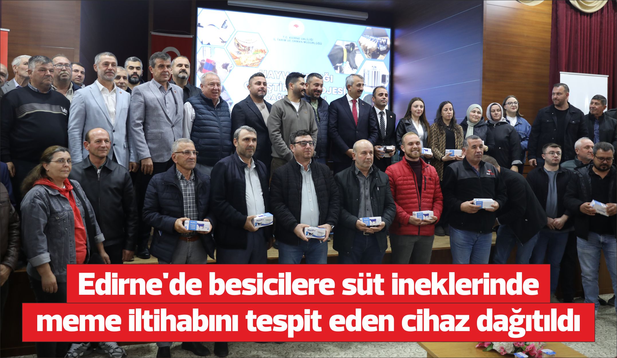 ilkhaber_gazete's tweet card. Edirne'de besicilere, büyükbaş hayvancılıkta verimliliğin artırılması amacıyla mastitis (süt ineklerinde meme iltihabı) hastalığını erken dönemde tespit eden