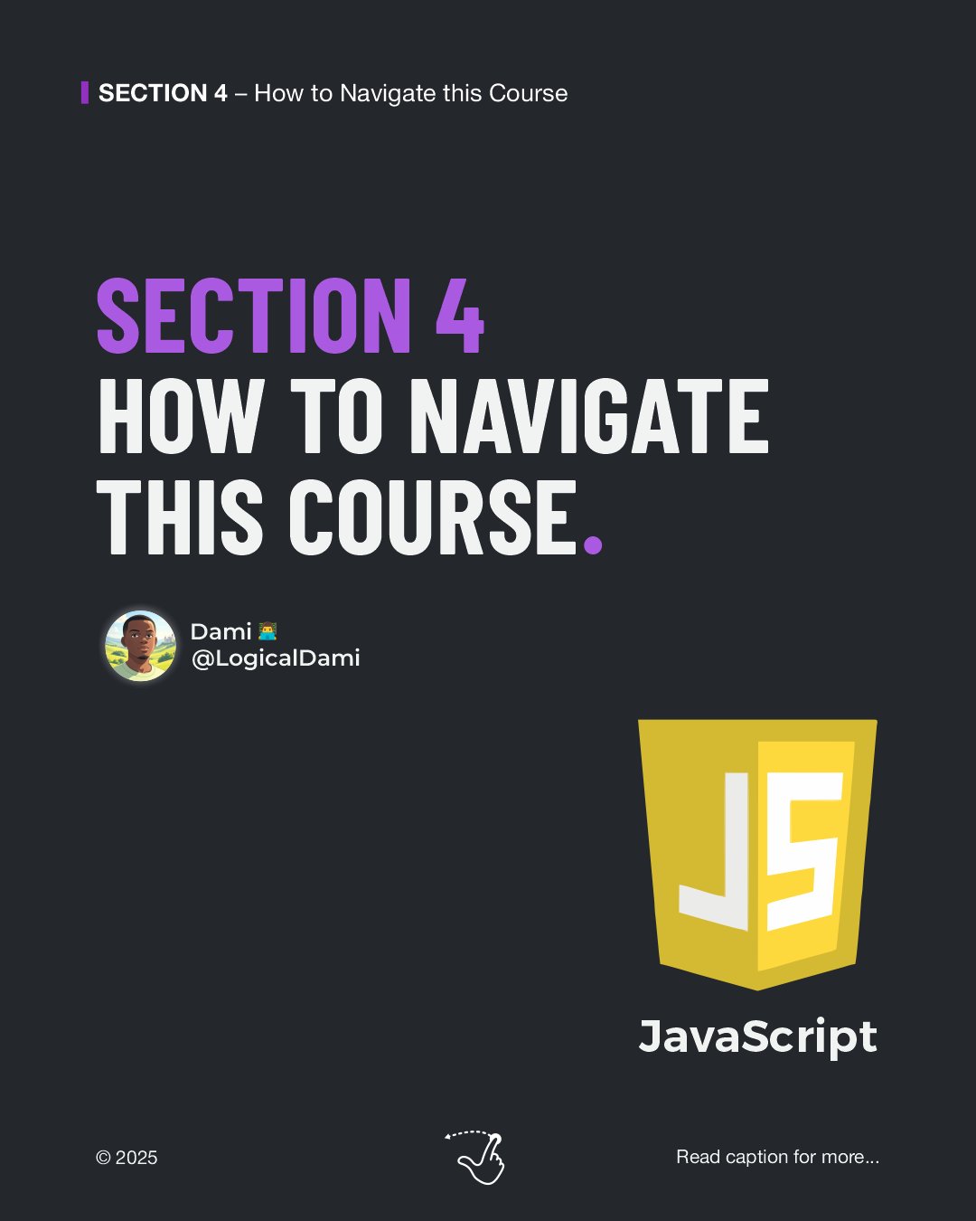 LogicalDami's tweet card. Learning JavaScript