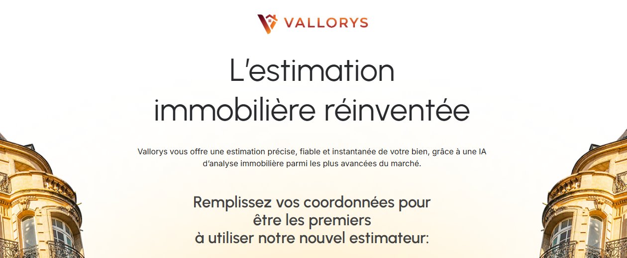 vallorys_immo's tweet card. Remplissez vos coordonnées pour être les premiers à utiliser notre nouvel estimateur immobilier intelligent.