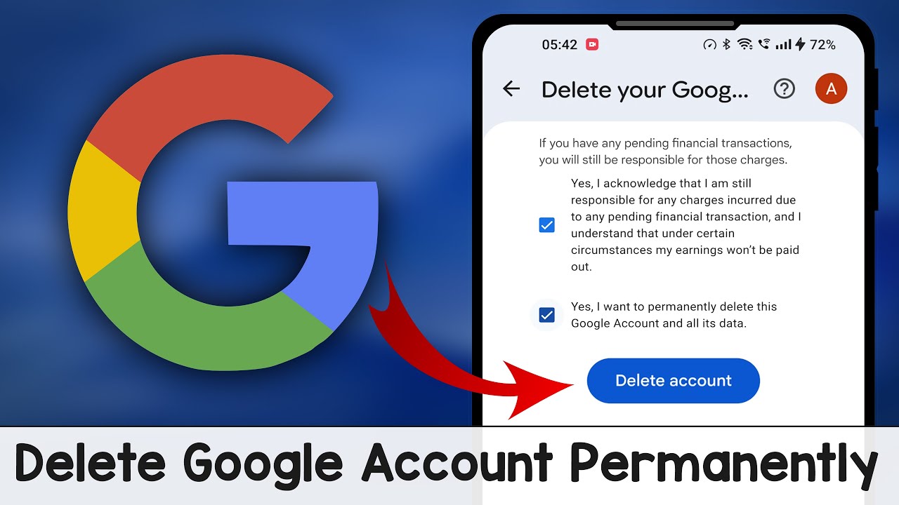 GeeksTutorial's tweet card. How to Delete Google Account Permanently (Quick & Easy)