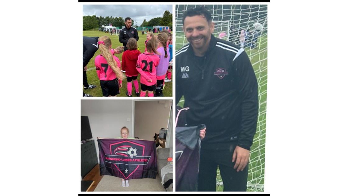 RLA_youth's tweet card. Help Amy Greenhalgh raise money to support a great cause