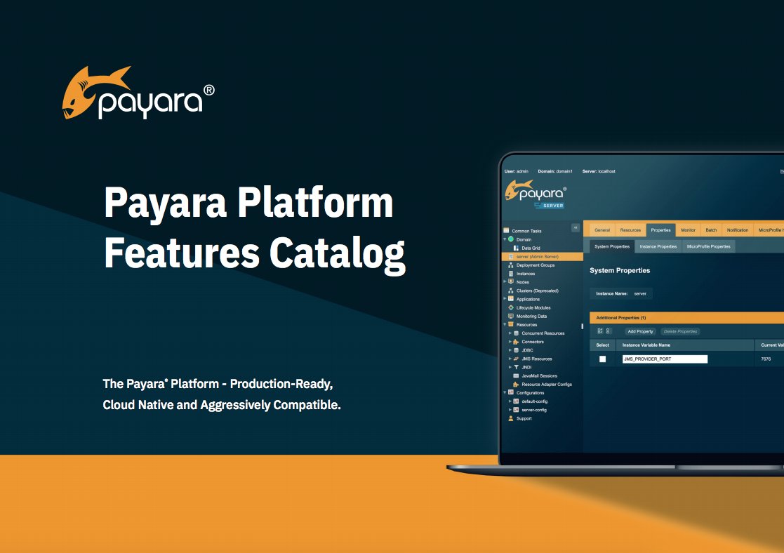Payara_Fish's tweet card. Features Catalog This page offers an overview of the features provided by Payara Platform products. The majority of our […]