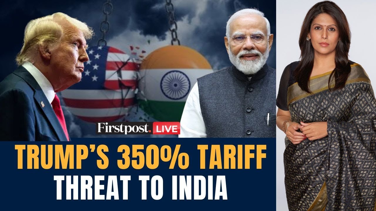 Sawera797894's tweet card. LIVE: Trump Threatens India, Pakistan with 350% Tariffs | India-Pak...