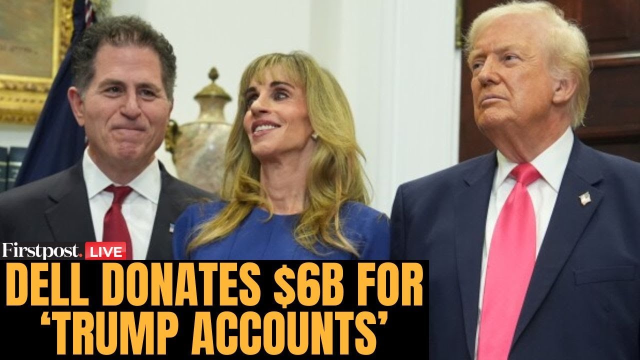 DonMac1522525's tweet card. LIVE: Michael & Susan Dell Donate $6B to Fund ‘Trump Accounts’ for 25...