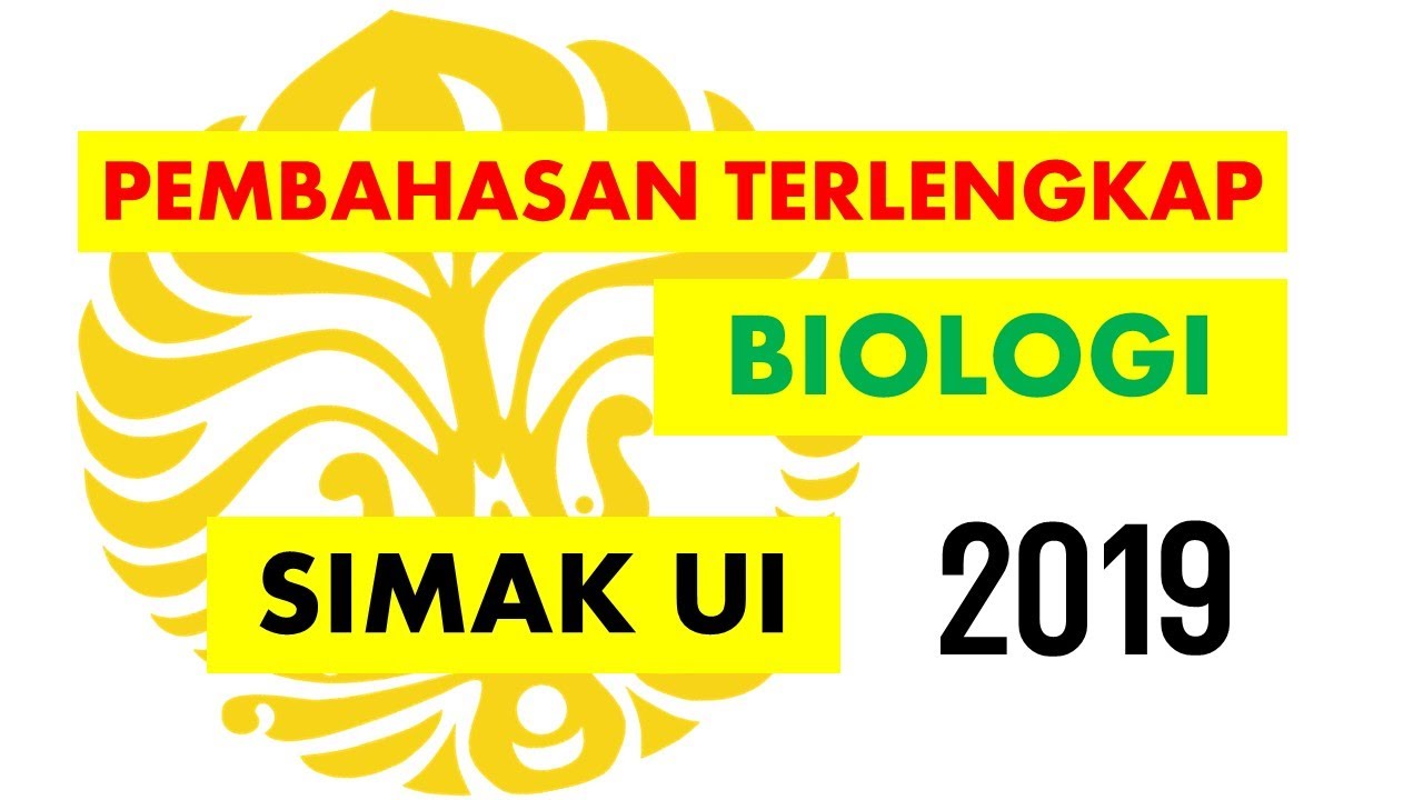 biology_vibe's tweet card. PEMBAHASAN SOAL SIMAK UI 2019 BIOLOGI TERLENGKAP! (YANG BAHAS ANAK...