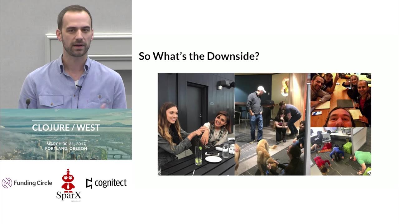 mchampine's tweet card. Why Clojure? - Derek Slager