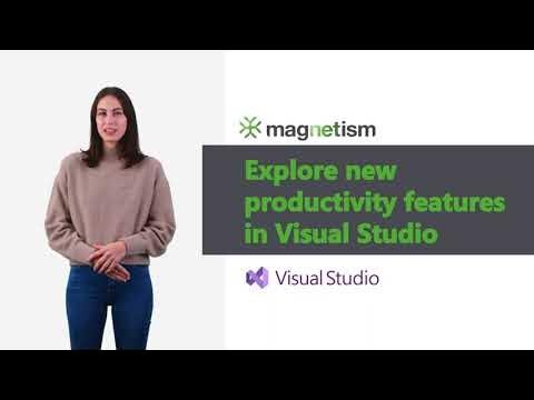 MagnetismXRM's tweet card. New productivity features in Visual Studio