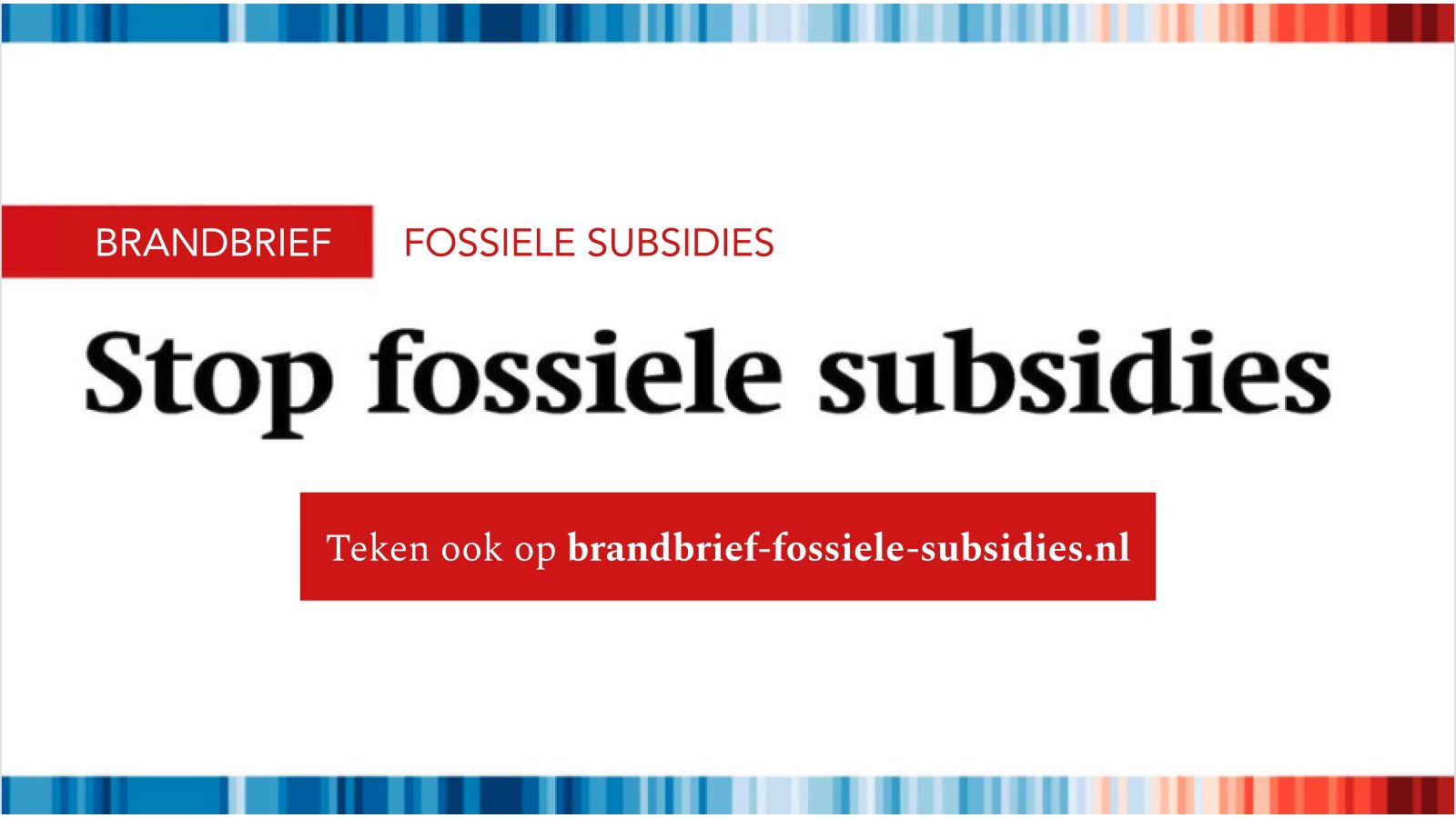 JoostThissen's tweet card. Brandbrief aan het kabinet: Fossiele subsidies kosten miljarden, verergeren de klimaatcrisis en staan in de weg van een gezonde toekomst. Stop fossiele subsidies.
