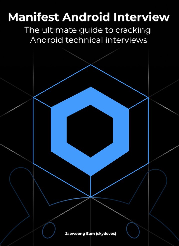 github_skydoves's tweet card. Master Android interviews with 108 questions, 162 exercises, and 50+ pro tips. Deep dive into Android Framework, Jetpack Compose, and more.