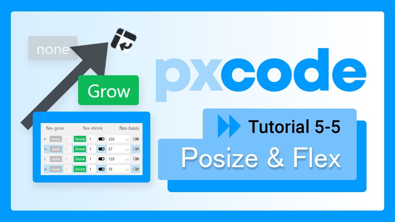 px_code's tweet card. 【5-5】pxCode Posize & Flex：What is Posize? How to create Responsive...