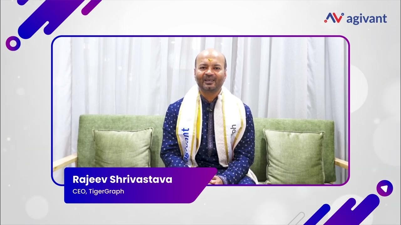 AgivantTech's tweet card. Agivant - Rajeev Shrivastava, CEO, TigerGraph Testimonial
