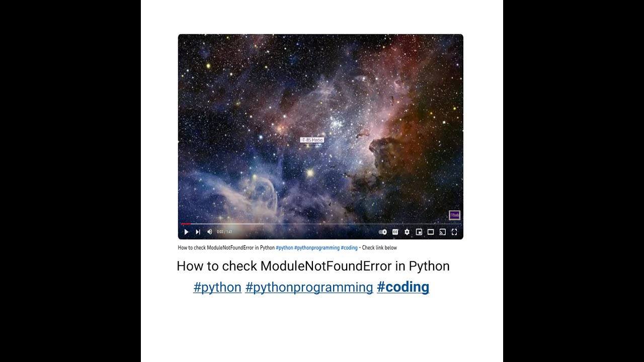 dr_AyoAdenuga's tweet card. How to check ModuleNotFoundError in Python #python #pythonprogramming...