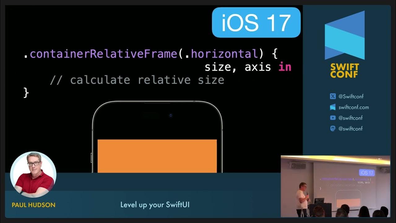 andresr_develop's tweet card. SwiftConf 2023 – Paul Hudson: Level up your SwiftUI