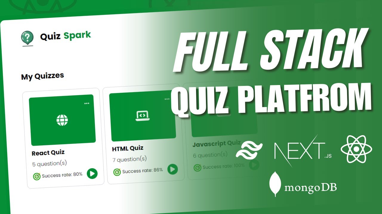 Devscript05's tweet card. Full Stack Quiz App And Quiz Builder In React Js For Beginners ||...