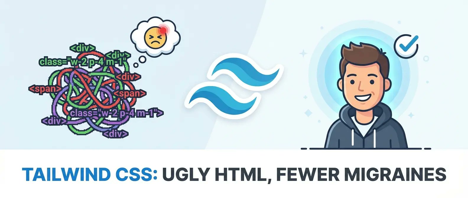 empeeryal's tweet card. Your HTML will look like a crime scene, but you’ll stop breaking the footer when styling a button. Tailwind is ugly, fast, and saves your weekend.