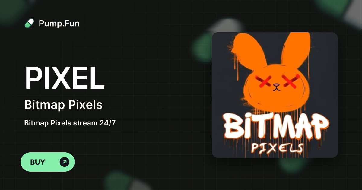 UrbanBor's tweet card. Bitmap Pixels stream 24/7