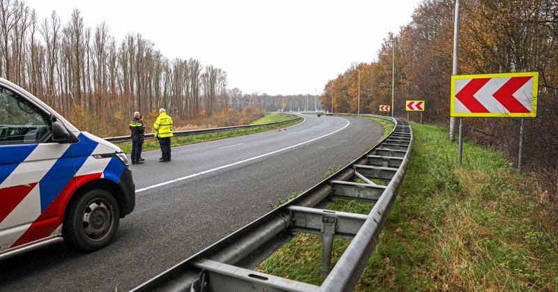 Motorrijder zwaargewond bij ongeval op A6