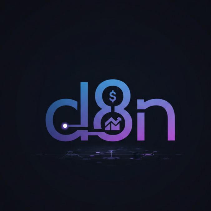 HarshitNay80531's tweet card. d8n is the ultimate no-code DeFi workflow builder. Automate complex logic with drag-and-drop.