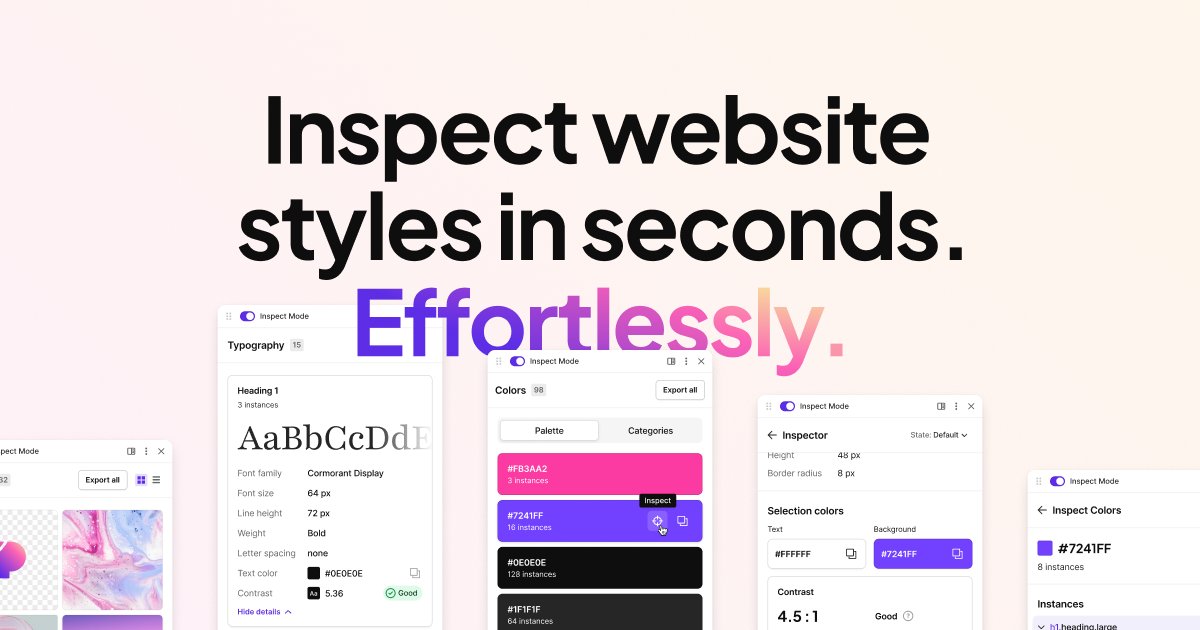 SoyBalta's tweet card. Join 500K+ professionals using CSS Peeper Chrome extension to inspect website styles effortlessly. Supercharge your workflow with advanced design tools and save hours. No more digging in a code.
