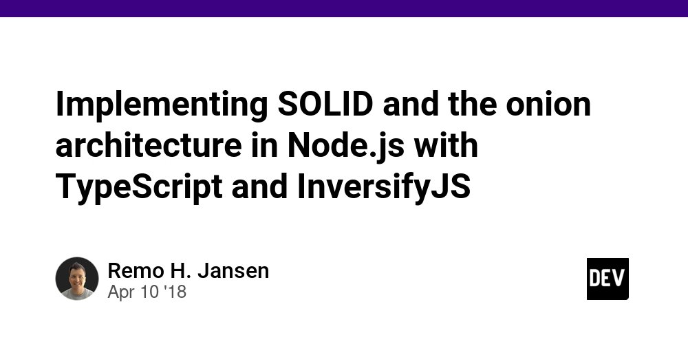 JavaScriptDaily's tweet card. The onion architecture is a software application architecture that adheres to the SOLID principles. It uses the dependency injection, and it is highly influenced by the Domain Driven Design (DDD)...