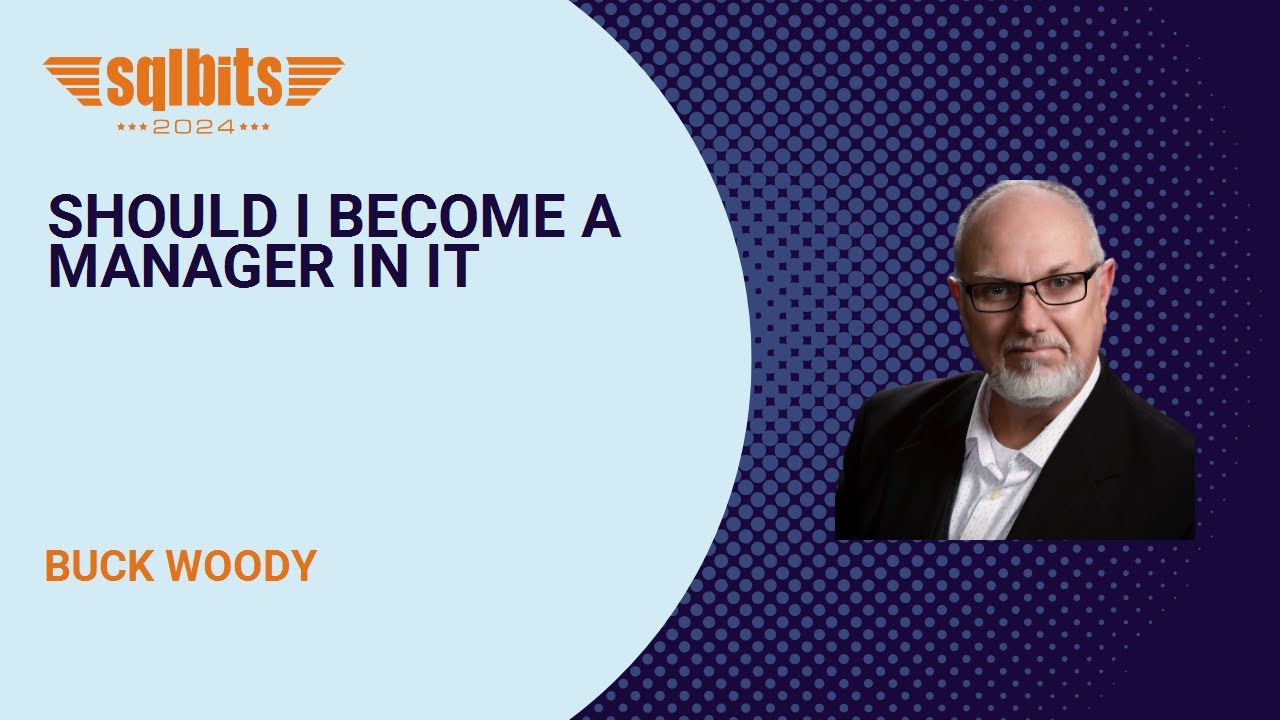 SQLBits's tweet card. Should I become a manager in IT