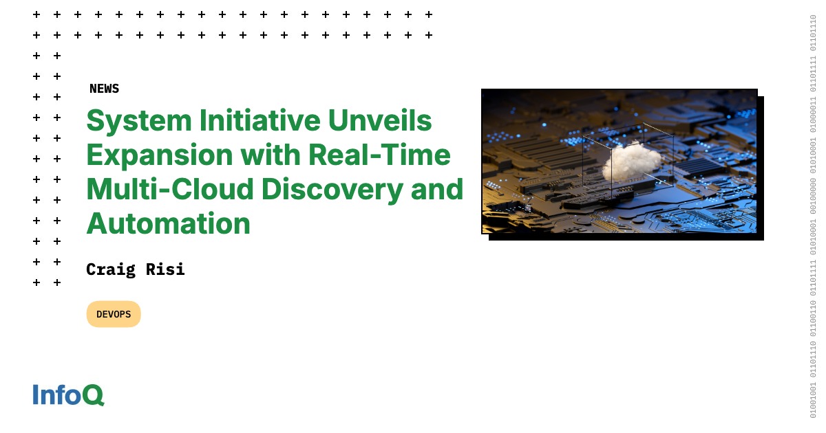 JavaWales's tweet card. System Initiative recently announced a major set of new capabilities designed to give engineering organizations instant, real-time visibility and AI-driven control across any cloud platform or API.