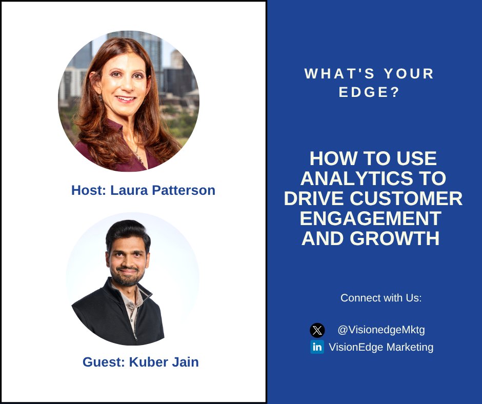 VisionEdgeMktg's tweet card. Leveraging AI and analytics to derive actionable data-driven insights and build a customer-centric, growth-oriented organization.