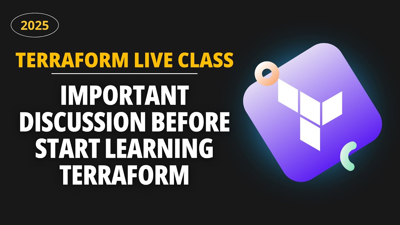 KRNetworkCloud1's tweet card. Terraform Live Class: Important discussion before start learning...
