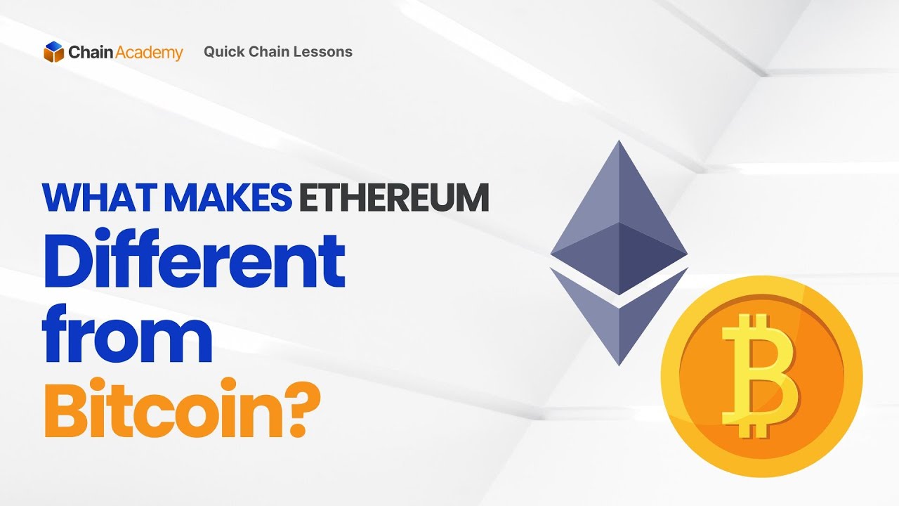 chainacademy_'s tweet card. Quick Chain Lessons Episode 13: What Makes Ethereum Different from...