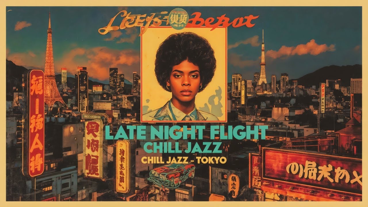 daybyday_mst's tweet card. Chill Tokyo Jazz Cafe | Night Flight Mix Rio to Tokyo