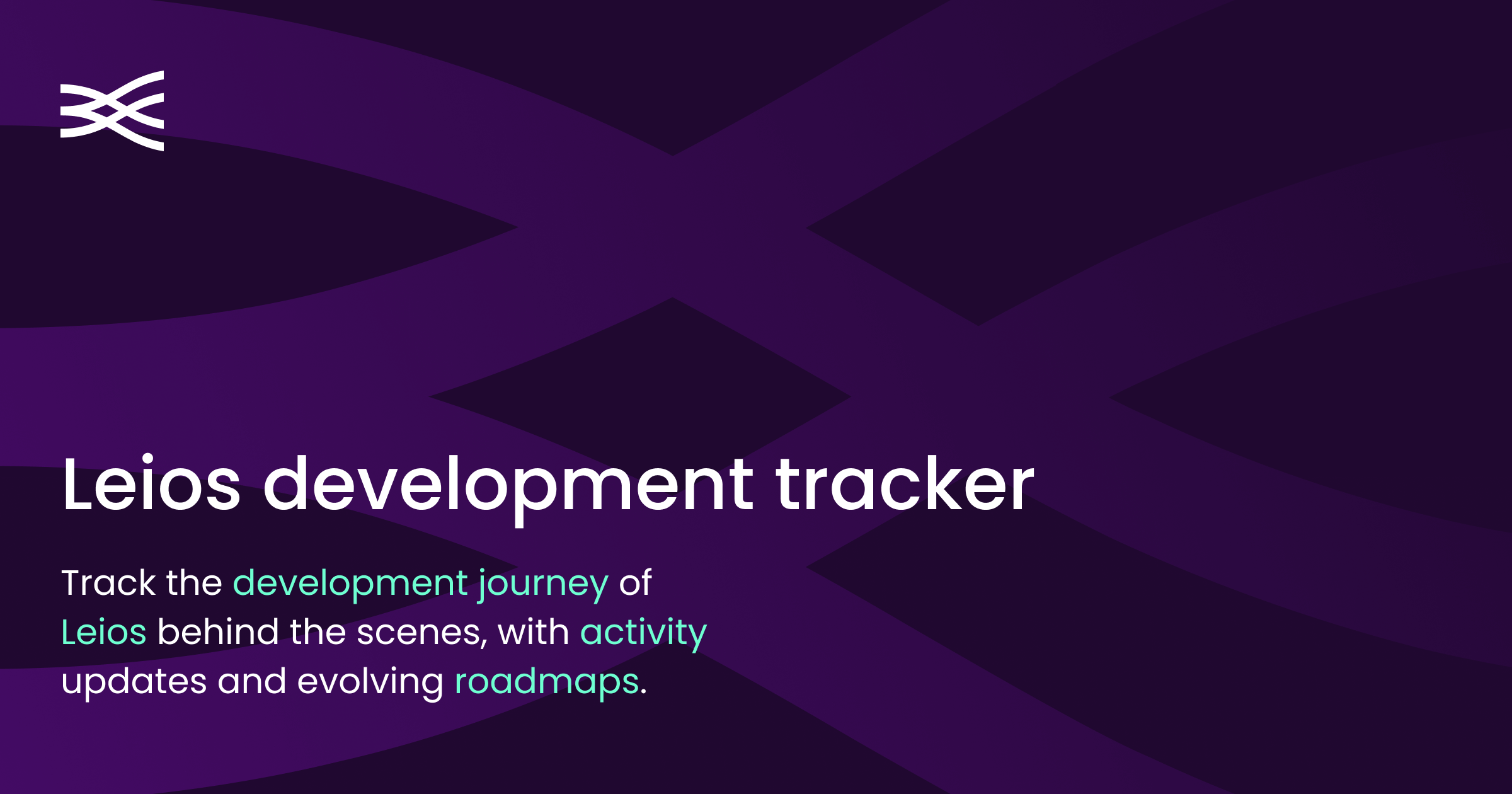 IOHK_Charles's tweet card. Track the development journey of Leios behind the scenes, with activity updates and evolving roadmaps.