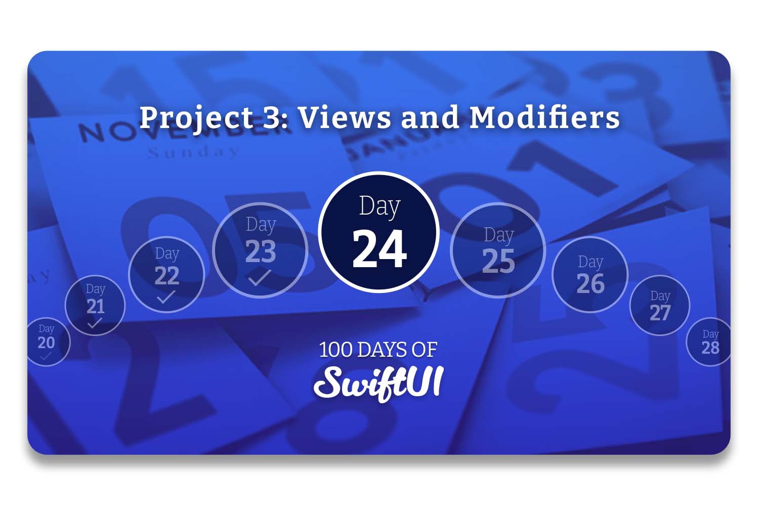 zhangyu30645256's tweet card. Follow the 100 Days of SwiftUI and learn to build apps for free.