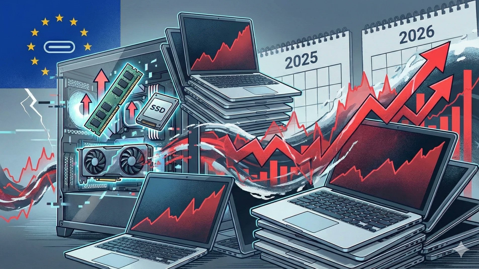 computer_zive's tweet card. Kdo shání komponenty pro stolní počítač, je v šoku už několik týdnů. Paměti zdražují extrémně, rostou i ceny SSD a jediný světlejší moment zažívají grafické karty, na které ještě nedorazila tsunami...