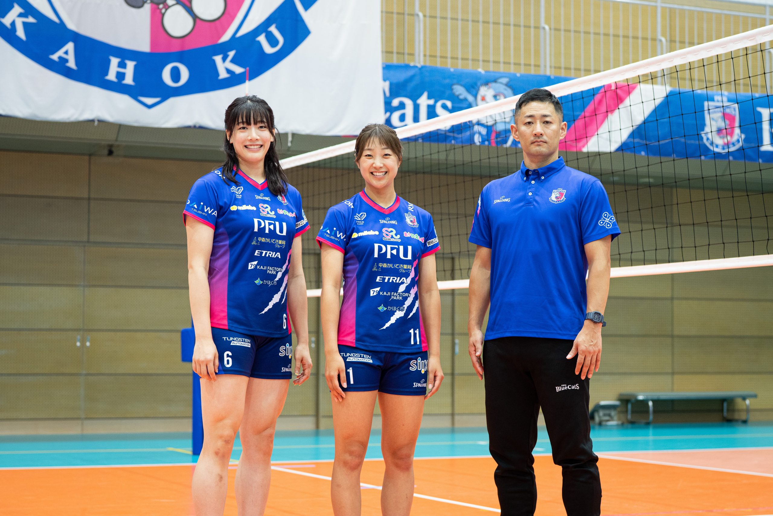 getsu_vb's tweet card. 震災復興支援で”つながり”ながら魅力を発信／PFU馬場大拓監督×細沼綾主将×松井珠己選手【PFU