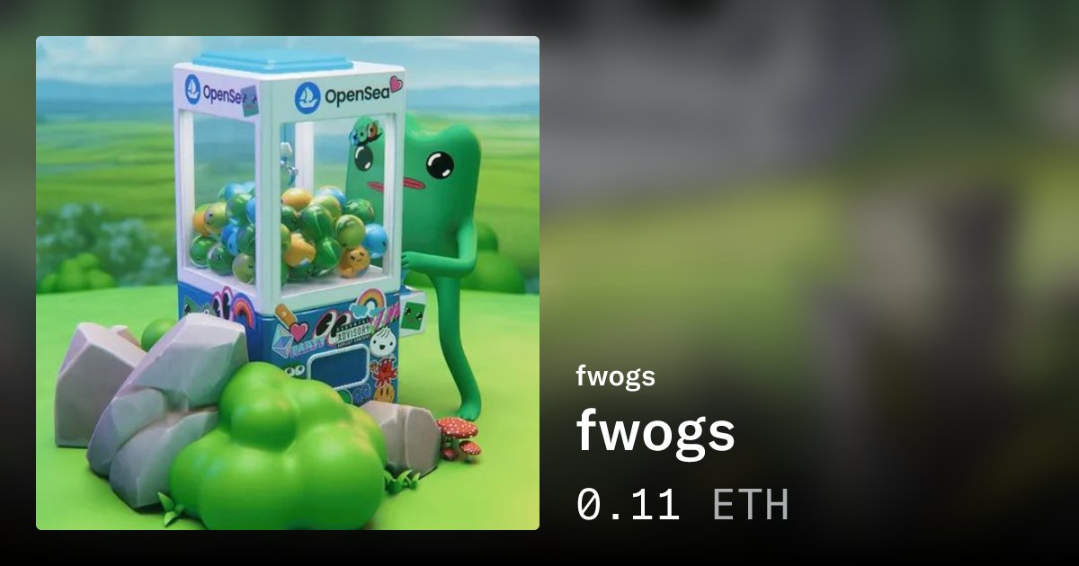 The_OpenDAO's tweet card. fwogs - fwogs | OpenSea